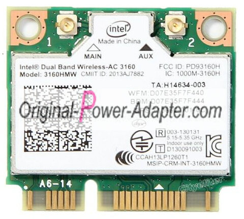 HP intel 3160HMW Dual Band Mini PCI-E Wifi Card 710662-001